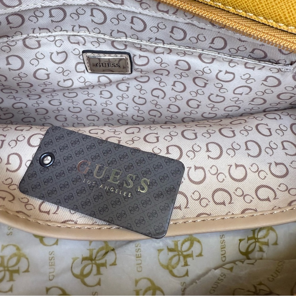 Guess Women’s Mustard Yellow Chandler Tote Purse - Picture 9 of 9